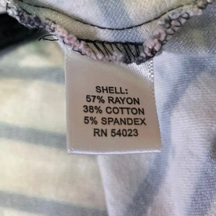 Banana Republic Bella Pink Striped Floral Mini A-Line Trumpet Flared Skirt Sz S