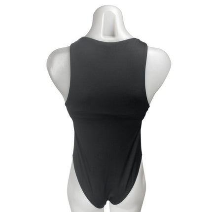 Zara Women's Black Sleeveless Racerback Stretch Cami Bodysuit Tank Top Size M