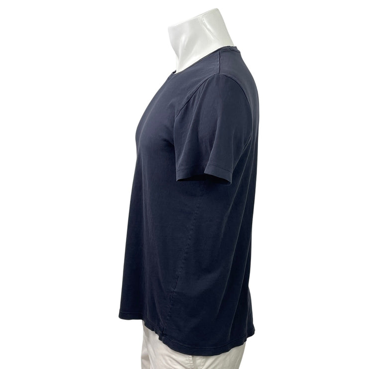 Armani Exchange Men's Navy Blue Short Sleeve Crew Neck T Shirt Tee Top Size L