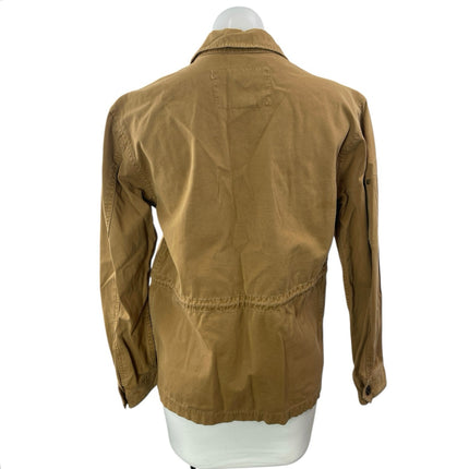 J. Crew Brigadier Women's Tan Khaki Military Army Button Up Utility Jacket Sz S