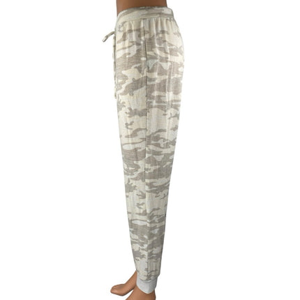 Gap Softspun Women's Cream Tan Camo Camoflage Athletic Joggers Sweatpants Size S