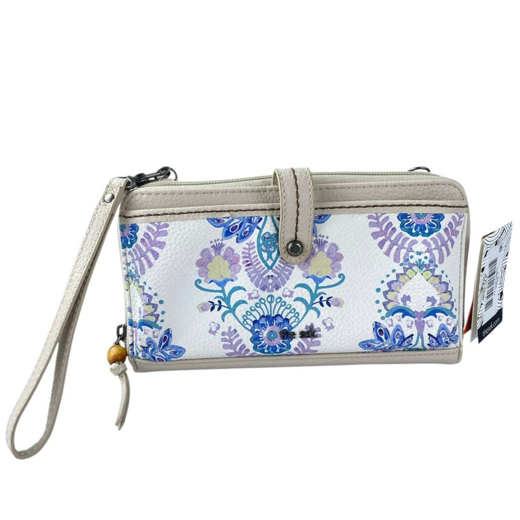 NEW The Sak Iris Ivory Blue Crossbody Purse Smartphone Wallet Clutch Wristlet