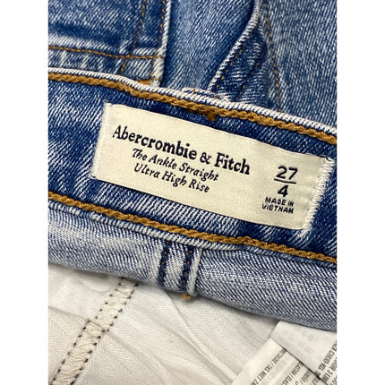 Abercrombie & Fitch The Ankle Straight Ultra High Rise Flare Denim Jeans Size 27