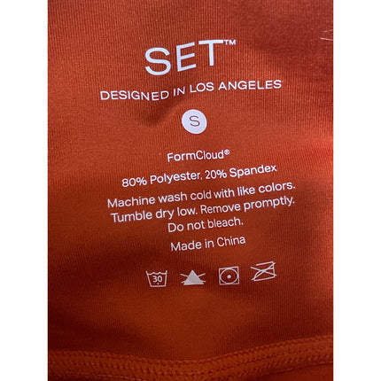 Set Active Form Cloud Brown Coral Yoga Workout Running Athletic Biker Shorts S