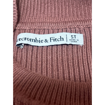 Abercrombie & Fitch Brown Ribbed Knit Short Sleeve Sweater Mini Bodycon Dress S