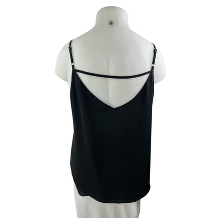 Ann Taylor LOFT Women's Black Sleeveless V Neck Cami Camisole Tank Blouse Top 20