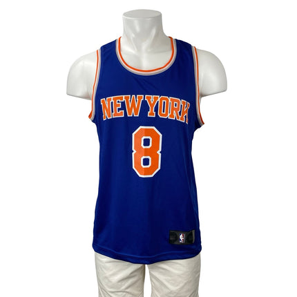 Fanatics New York Knicks Fernandez #8 NBA Basketball Mens Blue Jersey Tank Top S