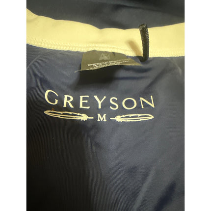 Greyson Luna Blue Tank Top Leggings Yoga Gym Workout Athletic Activewear Set M