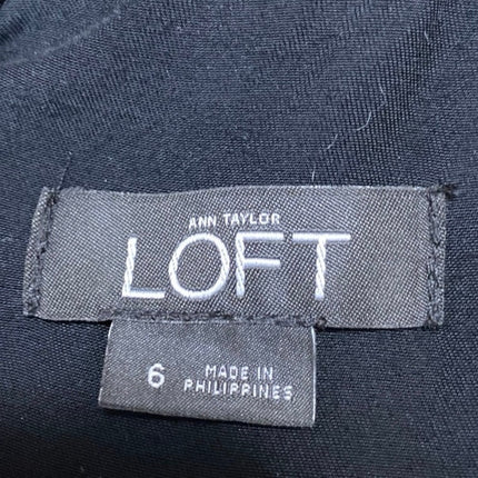 Ann Taylor LOFT Black Floral Lace Sleeveless Tapered Leg Tank Jumpsuit Size 6