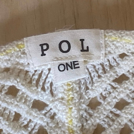 Anthropologie Pol Granny Square Crochet Long Sleeve Open Cardigan Sweater Top OS