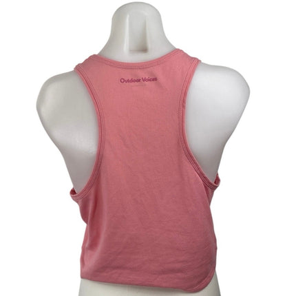 Outdoor Voices Athena Sleeveless Yoga Athletic Activewear Crop Muscle Tank Top S