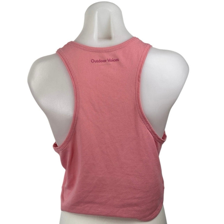Outdoor Voices Athena Sleeveless Yoga Athletic Activewear Crop Muscle Tank Top S