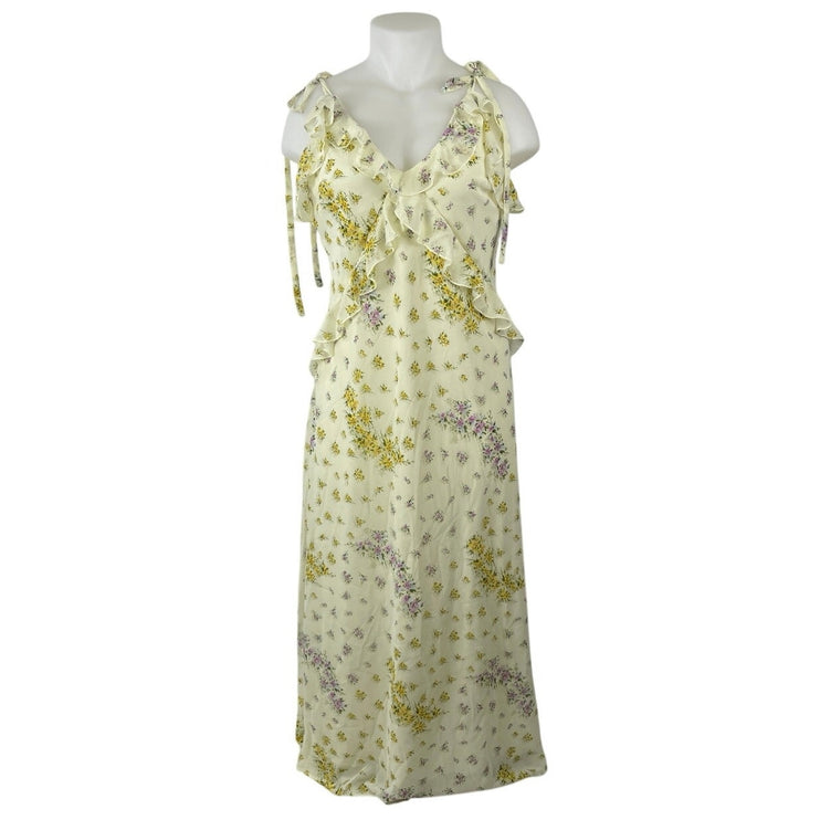 NEW Steve Madden Adalina Floral Ruffle Sleeveless Summer Maxi Tank Slip Dress XL