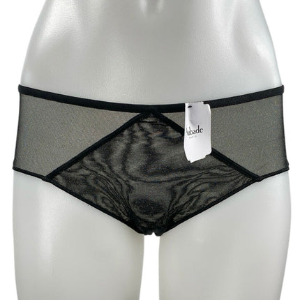 NEW Aubade Women's Black Sheer Mesh See Through Panty Undies Lingerie Size S