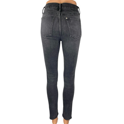 &Denim Women's Black Washed High Waisted Skinny Casual Denim Jeans Size 29/30