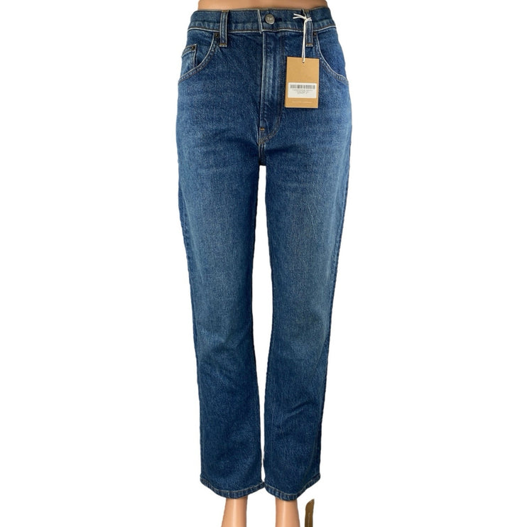 NEW Reformation Liza Newport Wash Blue High Rise Straight Denim Jeans Size 31