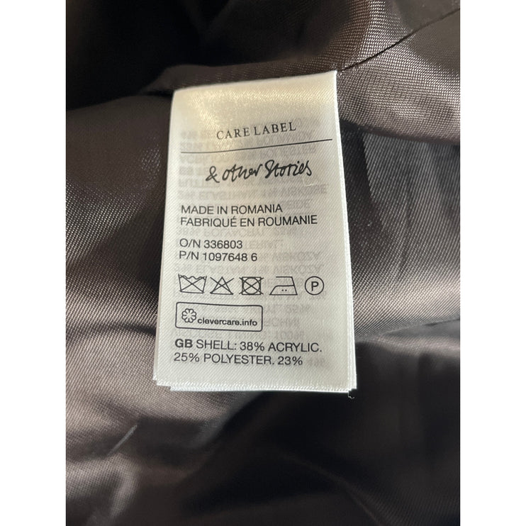 & Other Stories Women's Olive Green Sleeveless Square Neck A Line Mini Dress 6