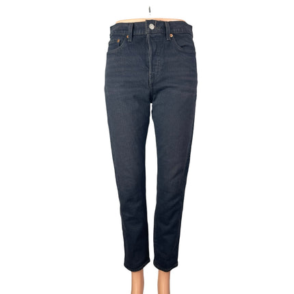 Levi's Wedgie Women's Blue Dark Wash High Waisted Straight Denim Jeans Size 26