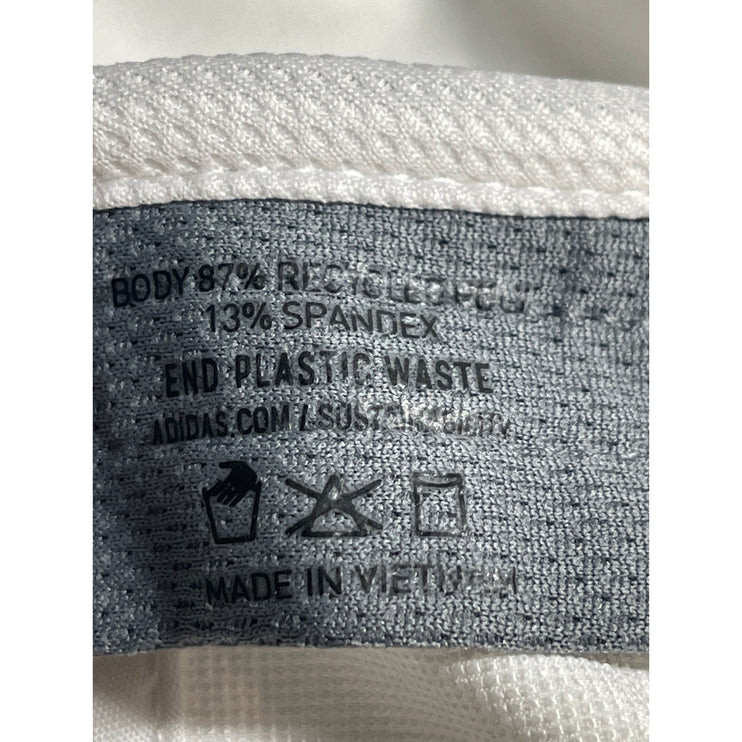 NEW Adidas Aeroready Men's White Reflective UPF 50 Adjustable Running Cap Hat OS