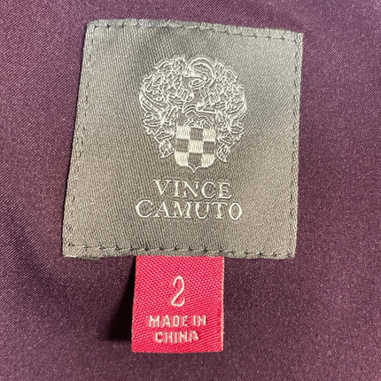 Vince Camuto Purple Sleeveless Beaded Mock Neck A Line Fit & Flare Mini Dress 2