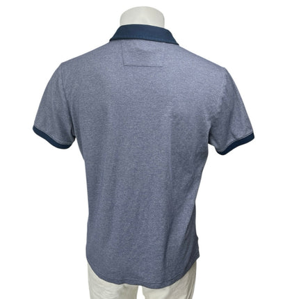 Banana Republic Luxury Touch Men's Navy Short Sleeve Collar Polo Shirt Top Sz L