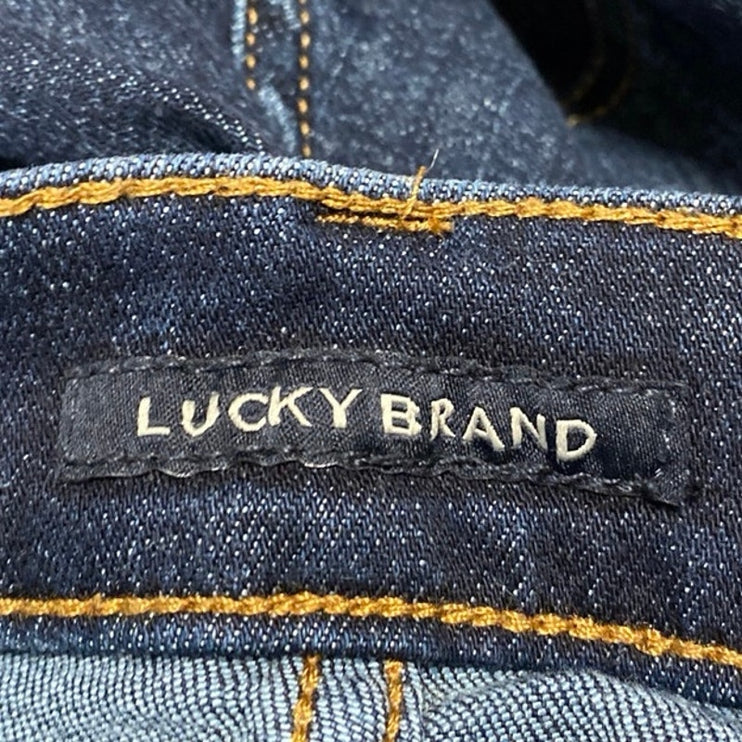 Lucky Brand Women's Blue Medium Wash Mid Rise Straight Leg Denim Jeans Pants 29