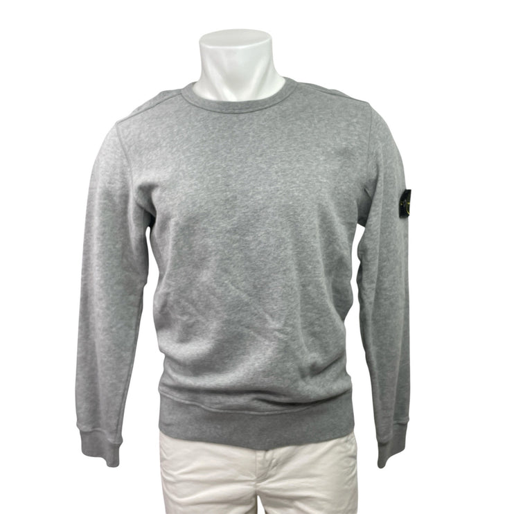 Stone Island Men's Gray Long Sleeve Crew Neck Knit Sweatshirt Sweater Top Size L