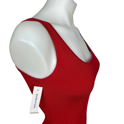 Aritzia Babaton NWT Red Square Neck Fit & Flare A Line Midi Dress Size SP Aritzia Babaton NWT Red Square Neck Fit & Flare A Line Midi Dress Size SP
