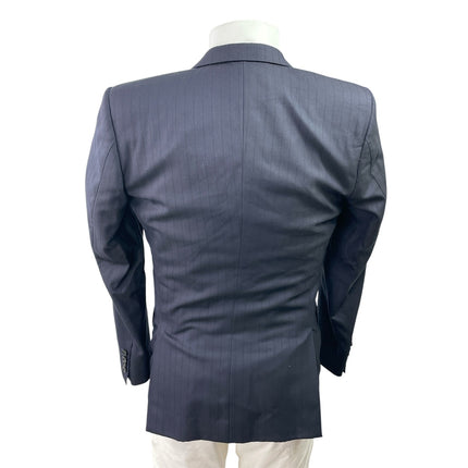 NEW Cad & The Dandy Men's Black Pinstriped Blazer Vest Pants 3 Piece Suit Set M
