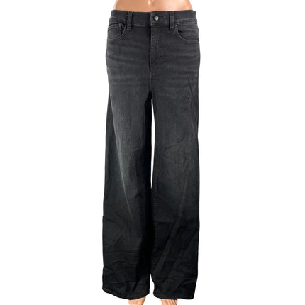 FRAME Women's Black High Waisted Relaxed Baggy Wide Leg Denim Jeans Pants Sz 29
