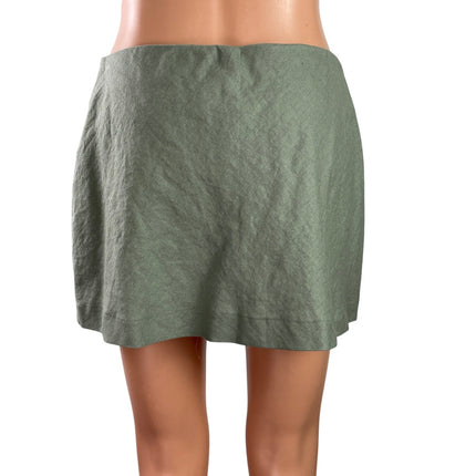 Calvin Klein Women's Green High Waist Mini Tennis Golf Skort Skirt Shorts Size 4