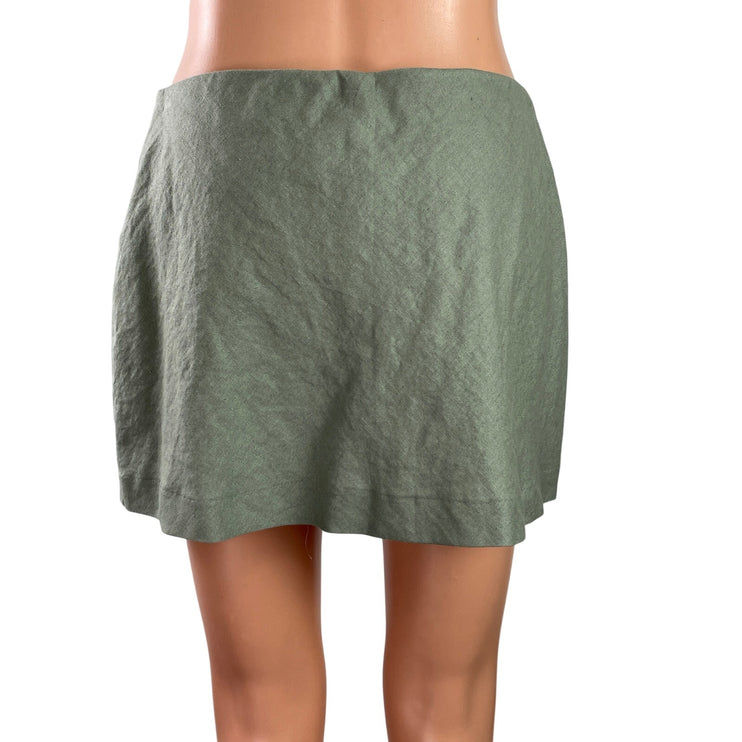Calvin Klein Women's Green High Waist Mini Tennis Golf Skort Skirt Shorts Size 4