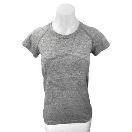 Lululemon Swifly Tech Gray Short Sleeve Crew Neck Activewear Tee T-Shirt Top OS