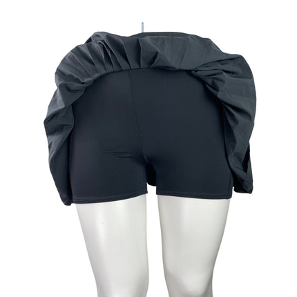 YPB Gray Pleated Activewear Tennis Athletic Skater Flared A-line Skirt Skort XL