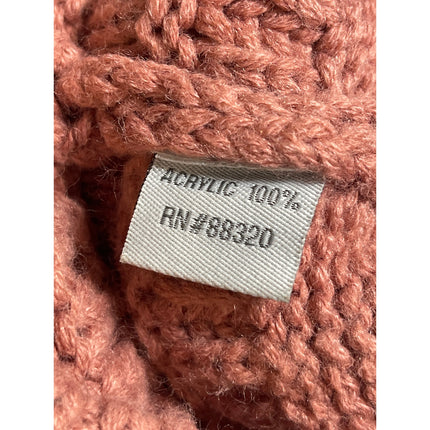 C.C Exclusives Women's Pink Coral Ribbed Knit Winter Bonnet Beanie Hat Cap OS