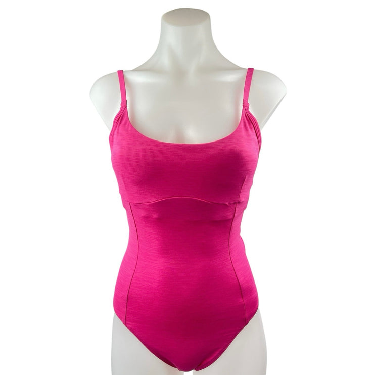 Outdoor Voices Pink Sleeveless Scoop Back Thong One Piece Swimsuit Swimwear XS