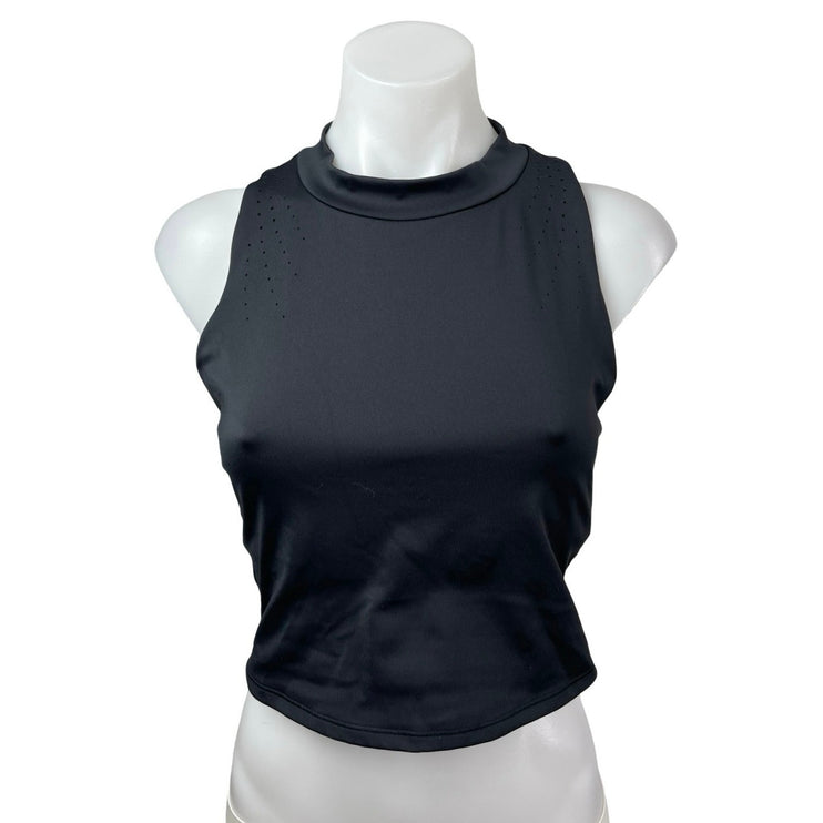 All in Motion Sculpt High Neck Sleeveless Athletic Activewear Crop Tank Top Sz M