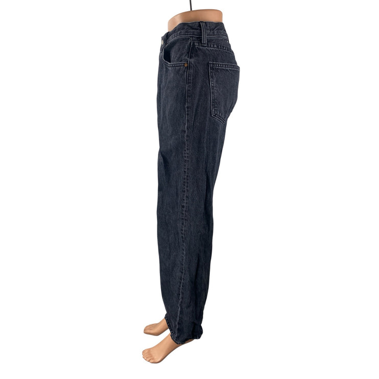Denim Forum Women's Blue Dark Wash High Rise Wide Leg Baggy Denim Jeans Size 27