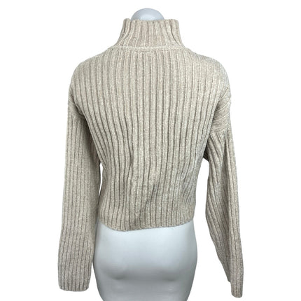 Divided by H&M Pullover Women's Cream Turtleneck Long Sleeve Sweater Top Size M