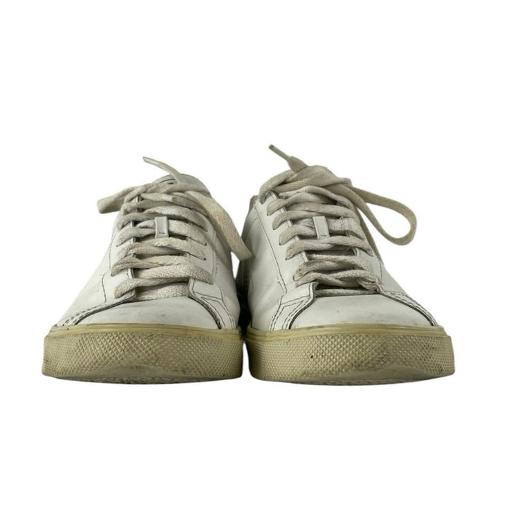 Veja Esplar Women's White Lace Up Low Top Leather Casual Sneaker Shoes Size 7