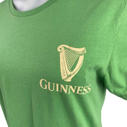 Guinness Green Good Time For A Guinness Short Sleeve Graphic Tee T-Shirt Top M