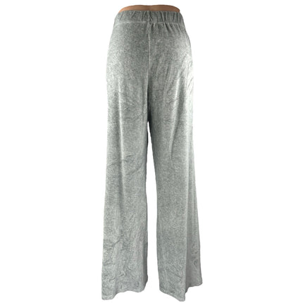 Bella Dahl Women's Gray High Rise Yoga Lounge Trousers Wide Leg Pants Size M