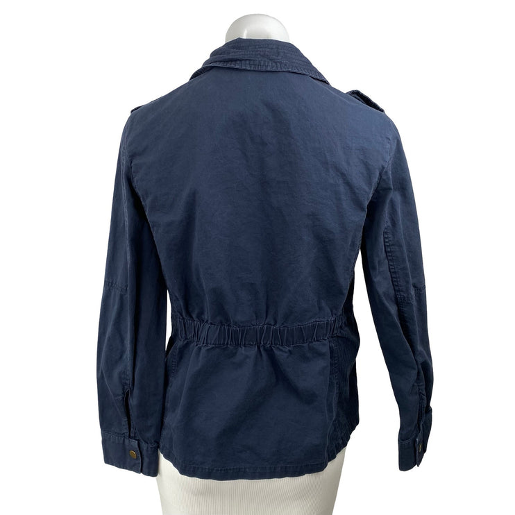 Forever 21 Women's Navy Blue Long Sleeve Full Zip Anorak Outdoor Jacket Size S