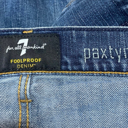 7 For All Mankind Paxtyr Men's Blue Foolproof Mid Rise Skinny Denim Jeans Sz 29