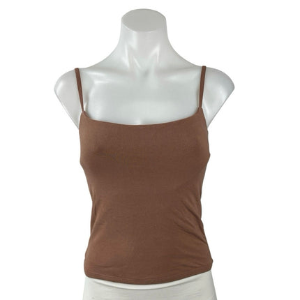Abercrombie & Fitch Bra-Free Brown Sleeveless Cami Camisole Tank Top Size S