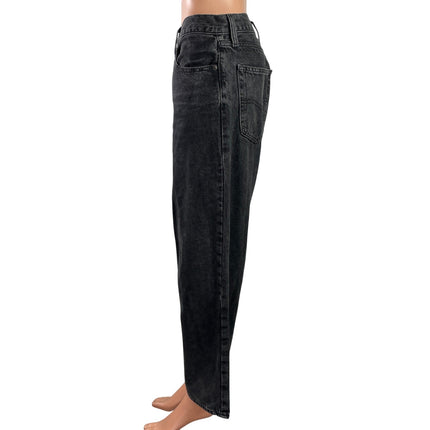 Levi's Baggy Dad Women's Black High Waisted Wide Leg Ankle Denim Jeans Pants 28