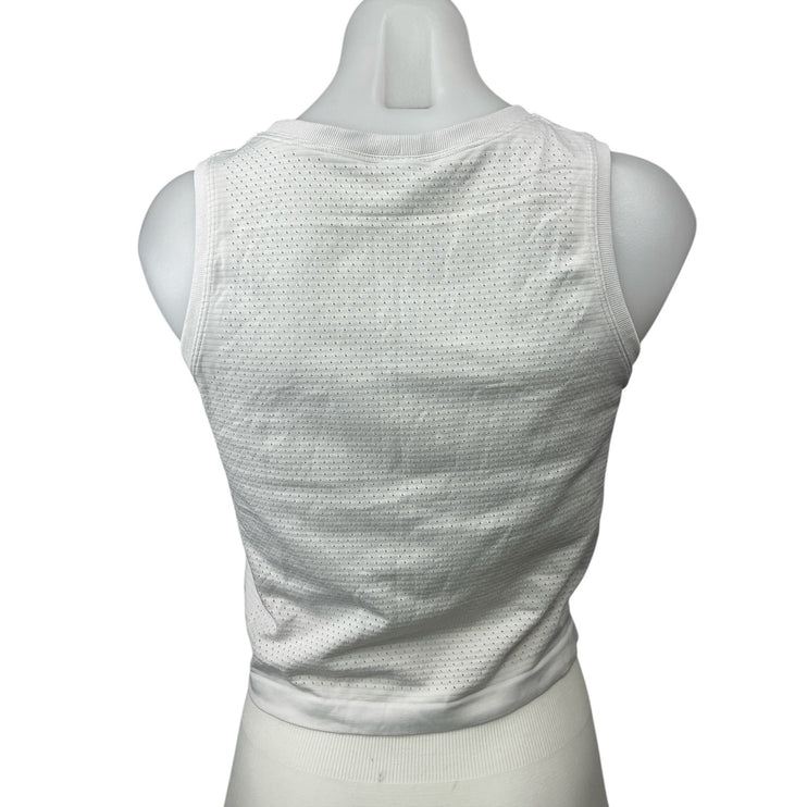 Lululemon Breeze By Women's White Sleeveless Muscle Tee Crop Tank Top Size S/M
