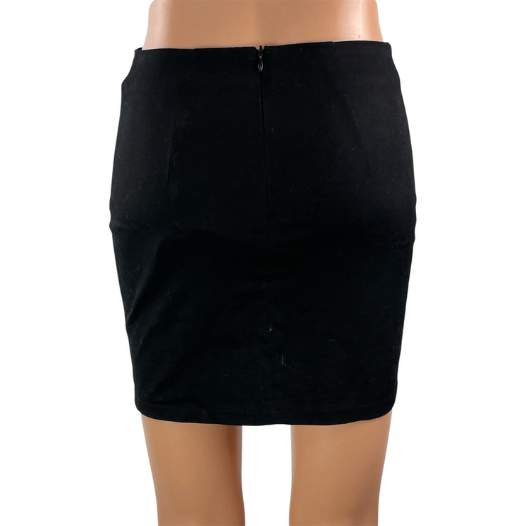 NEW Princess Polly Black Olive Green Colorblock High Rise Pencil Mini Skirt 4