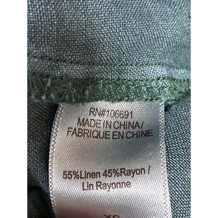 YFB Women's Green Patch Pockets High Waist Wide Leg Baggy Utility Cargo Pants XS