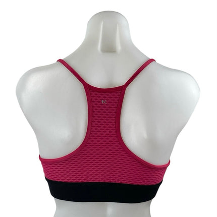 Koral Women's Pink Racerback Yoga Workout Athletic Sports Bra Crop Top Size M
